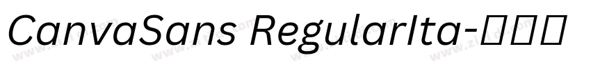 CanvaSans RegularIta字体转换 CanvaSans RegularIta字体转换